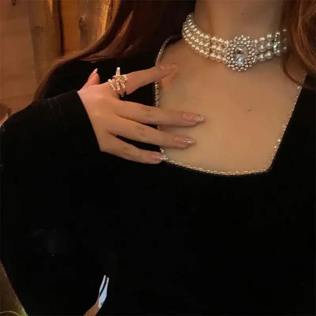 Colier cu perle Monroe diamond