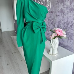 Rochie Luxury Green Bow