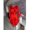 Rochie din satin Candy red