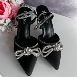 Pantofi Glamorous Black Bow