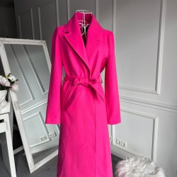 Palton  dama Roz cu cordon