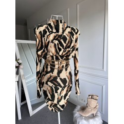 Rochie Melted Brown