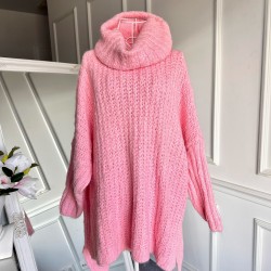 Pulover Oversized Fluffy Pink