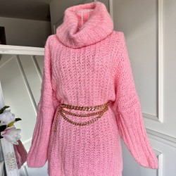 Pulover Oversized Fluffy Pink