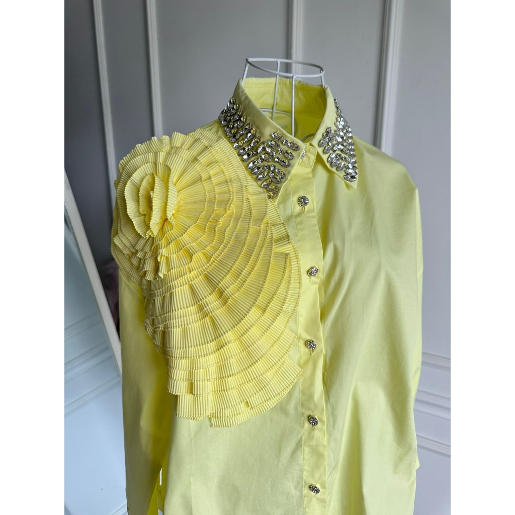 Camasa Yellow Luxury Dimondi